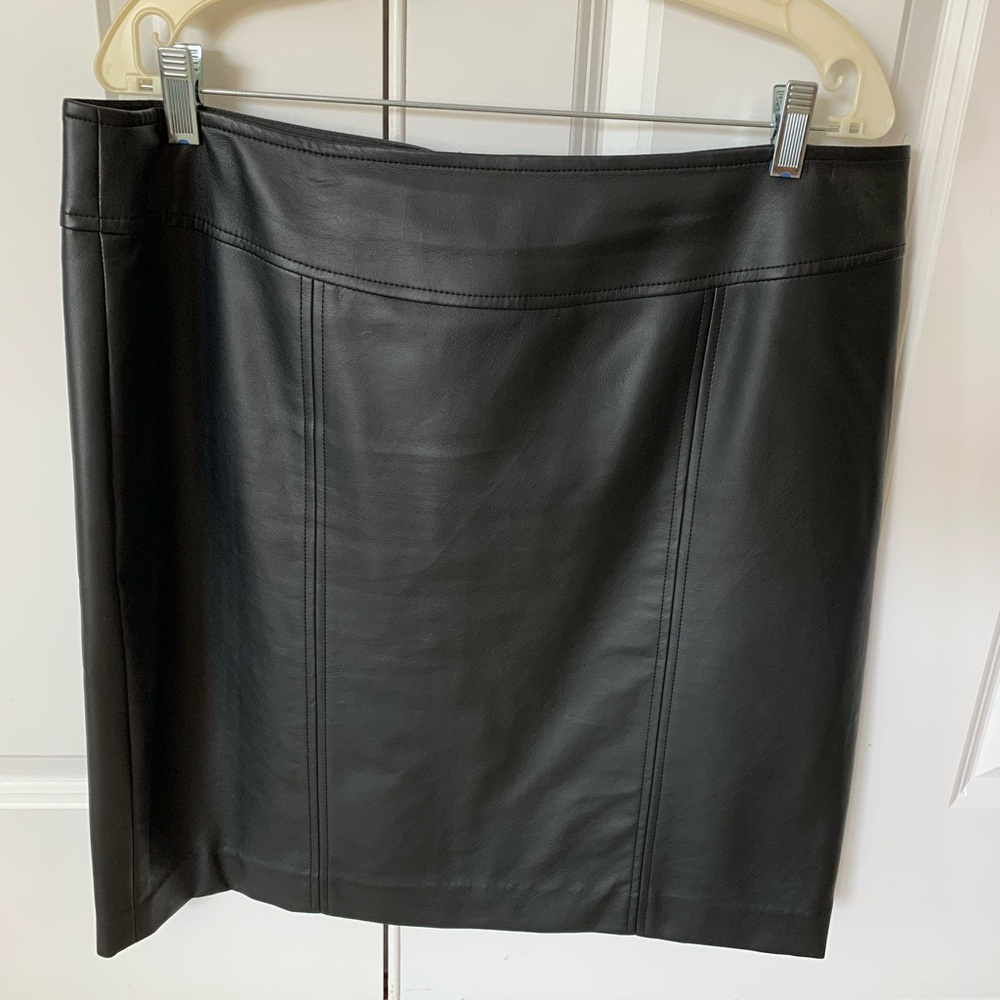 Evan-Picone vegan leather skirt - size 16